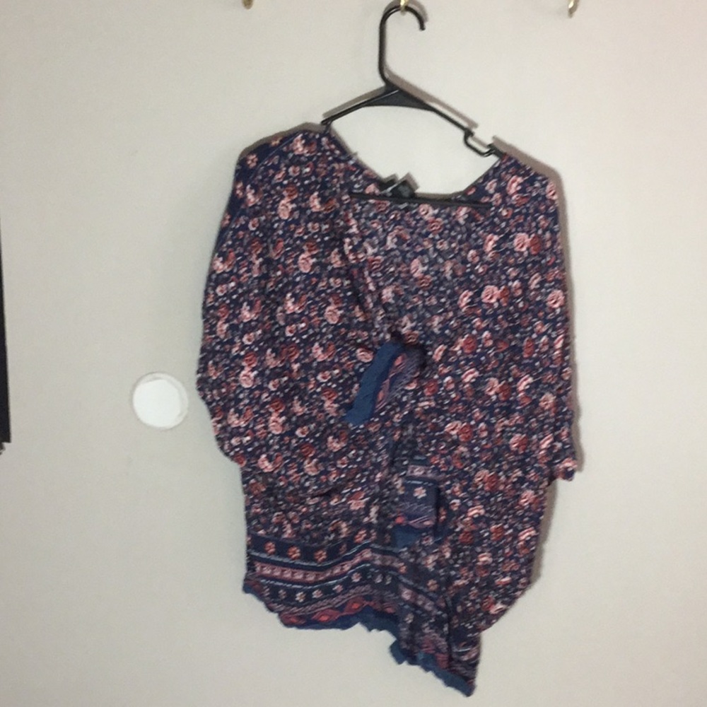 Floral print cardigan